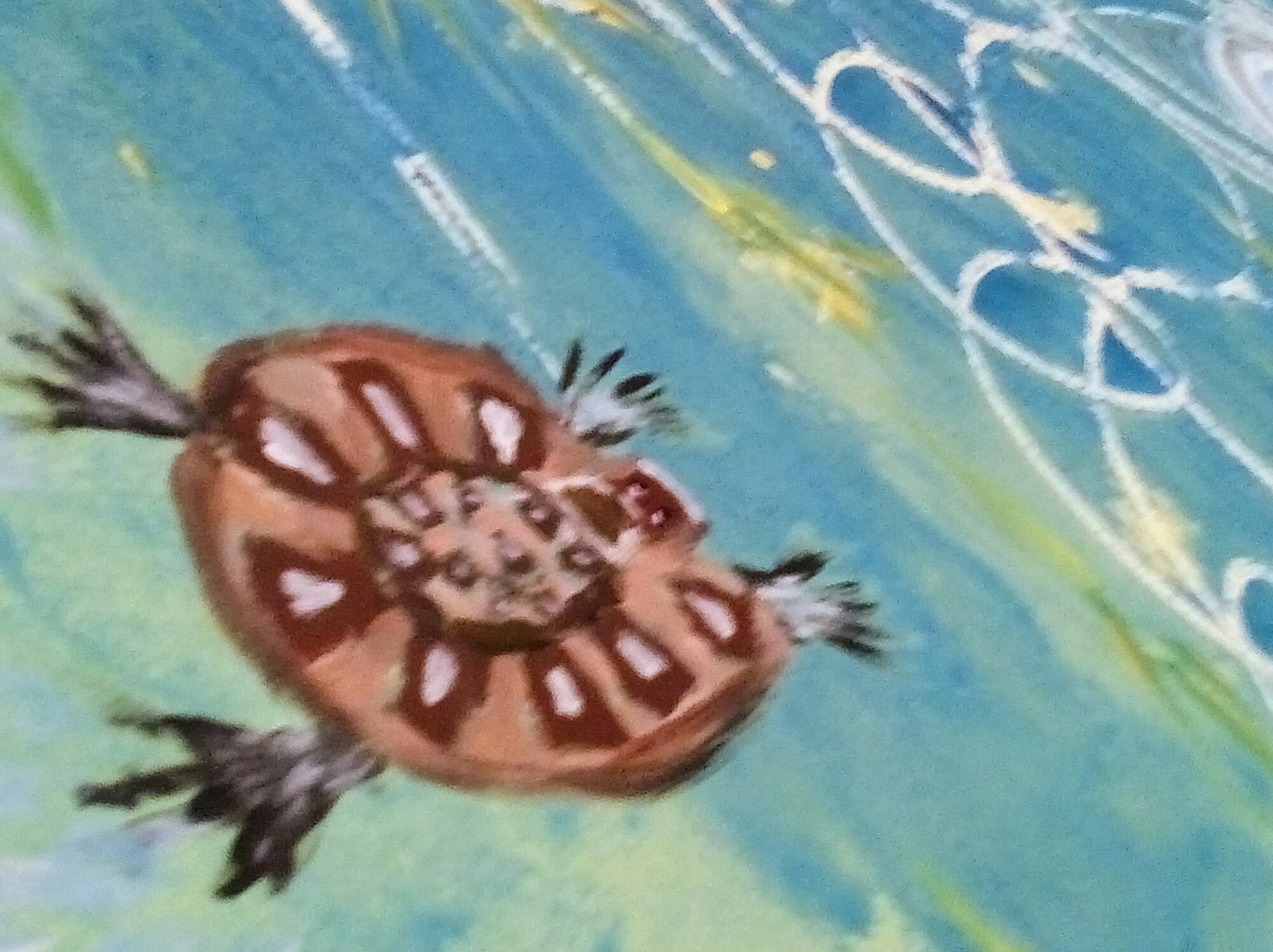 Detail from a painting of mine, February 2018