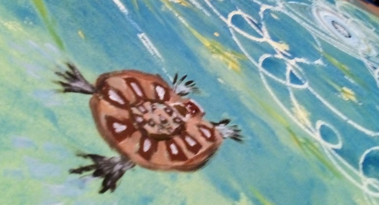 Detail from a painting of mine, February 2018